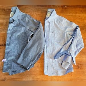 Abercrombie & Fitch Blue and Gray Dress Shirts